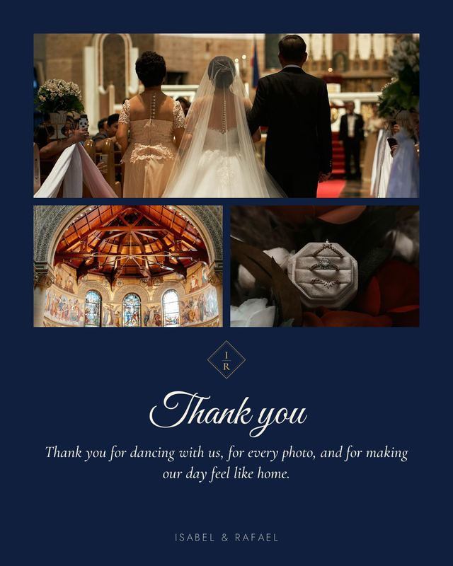 An example thank-you card